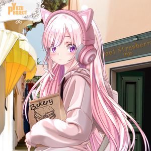 Preview wallpaper girl, headphones, ears, anime, art
