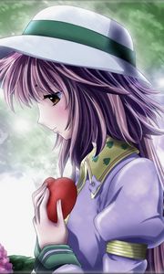 Preview wallpaper girl, heart, sadness, rain, nature, hat