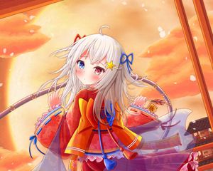 Preview wallpaper girl, heterochromia, anime