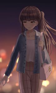 Preview wallpaper girl, jacket, anime, art