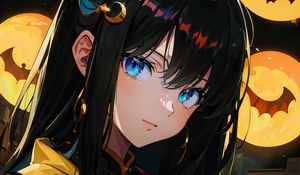 Preview wallpaper girl, jewelry, anime, art