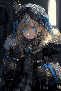 Preview wallpaper girl, jewelry, gloves, anime, art