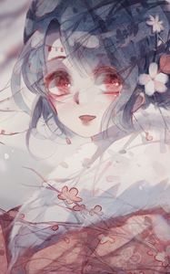 Preview wallpaper girl, kimono, anime, art