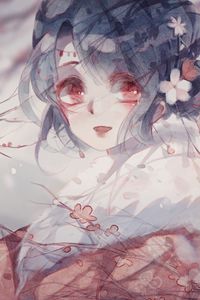 Preview wallpaper girl, kimono, anime, art