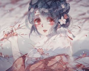 Preview wallpaper girl, kimono, anime, art