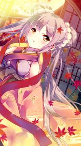 Preview wallpaper girl, kimono, anime