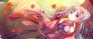 Preview wallpaper girl, kimono, anime