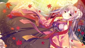 Preview wallpaper girl, kimono, anime