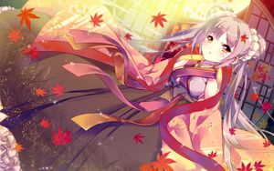 Preview wallpaper girl, kimono, anime