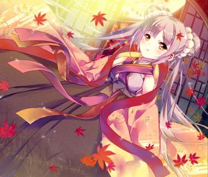 Preview wallpaper girl, kimono, anime