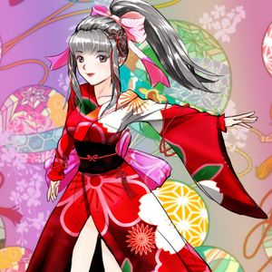 Preview wallpaper girl, kimono, bow, anime