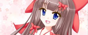 Preview wallpaper girl, kimono, glance, anime, art, cartoon