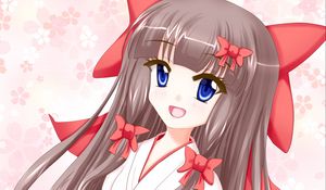 Preview wallpaper girl, kimono, glance, anime, art, cartoon