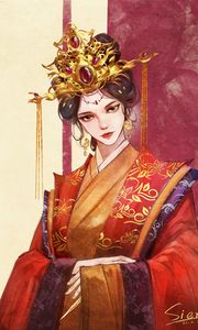 Preview wallpaper girl, kimono, glance, anime, art, japan