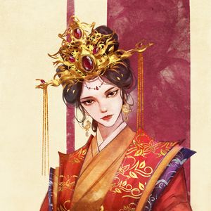 Preview wallpaper girl, kimono, glance, anime, art, japan