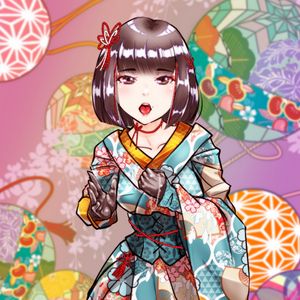 Preview wallpaper girl, kimono, gloves, anime