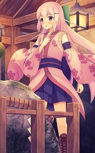 Preview wallpaper girl, kimono, japan, anime, art