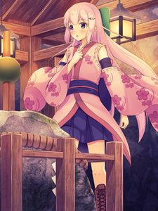 Preview wallpaper girl, kimono, japan, anime, art