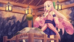 Preview wallpaper girl, kimono, japan, anime, art