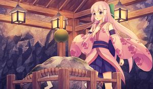 Preview wallpaper girl, kimono, japan, anime, art