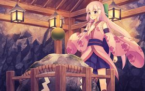 Preview wallpaper girl, kimono, japan, anime, art