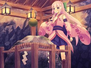 Preview wallpaper girl, kimono, japan, anime, art