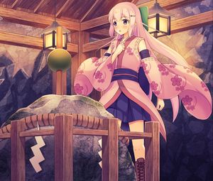 Preview wallpaper girl, kimono, japan, anime, art