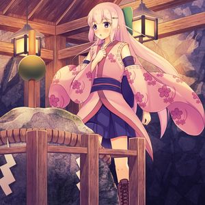 Preview wallpaper girl, kimono, japan, anime, art