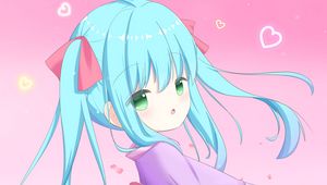 Preview wallpaper girl, kimono, ponytails, anime, art