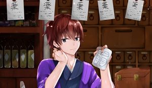 Preview wallpaper girl, kimono, recipes, anime