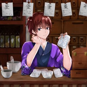 Preview wallpaper girl, kimono, recipes, anime