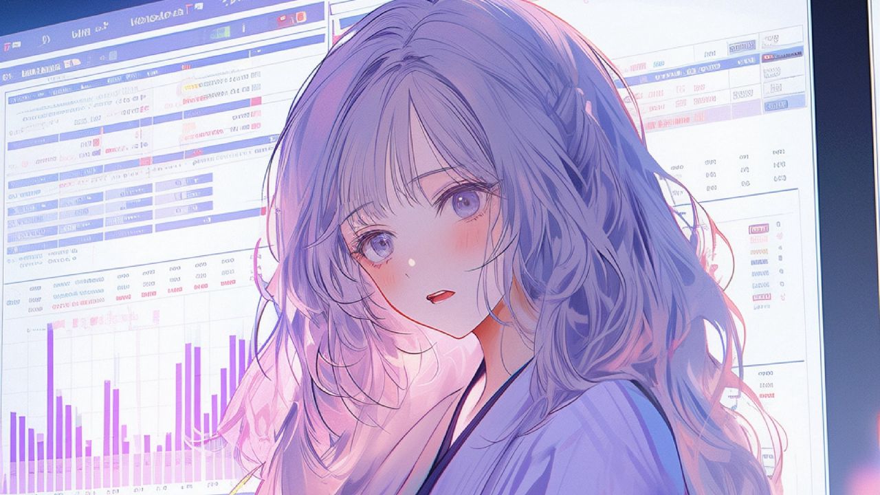 Wallpaper girl, kimono, screen, anime, art