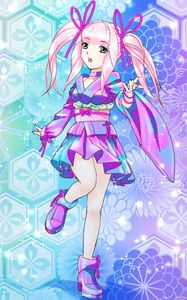 Preview wallpaper girl, kimono, skirt, anime