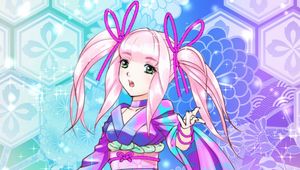 Preview wallpaper girl, kimono, skirt, anime