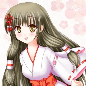 Preview wallpaper girl, kimono, smile, anime