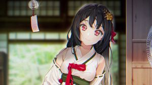 Preview wallpaper girl, kimono, smile, fan, anime