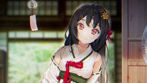 Preview wallpaper girl, kimono, smile, fan, anime