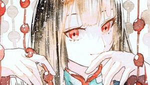 Preview wallpaper girl, kimono, watercolor, anime, art