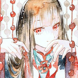 Preview wallpaper girl, kimono, watercolor, anime, art