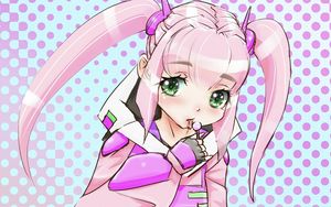 Preview wallpaper girl, lollipop, anime