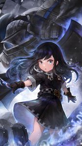 Preview wallpaper girl, magic, armor, warrior, anime