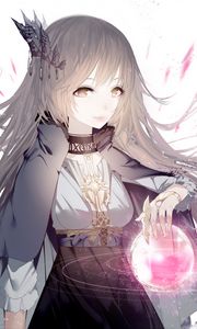 Preview wallpaper girl, magician, fantasy, anime, art