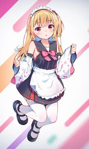 Preview wallpaper girl, maid, anime, art