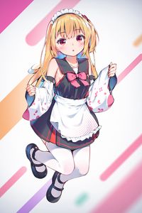 Preview wallpaper girl, maid, anime, art