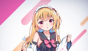 Preview wallpaper girl, maid, anime, art