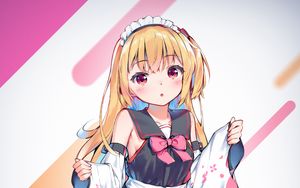 Preview wallpaper girl, maid, anime, art