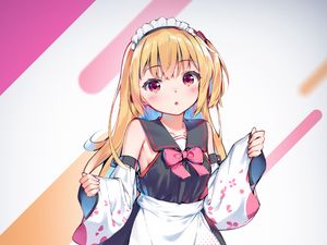 Preview wallpaper girl, maid, anime, art