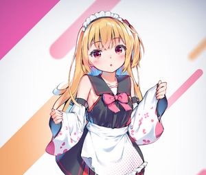 Preview wallpaper girl, maid, anime, art