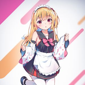 Preview wallpaper girl, maid, anime, art