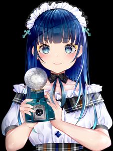 Preview wallpaper girl, maid, camera, photographer, anime